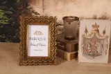 Ramka na zdjęcie 10x15 cm – złota – żywica sztuczna – prostokątna – pionowa/pozioma