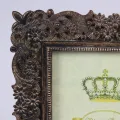 Ramka na zdjęcia 10x15 cm – brązowa – żywica sztuczna – prostokątna