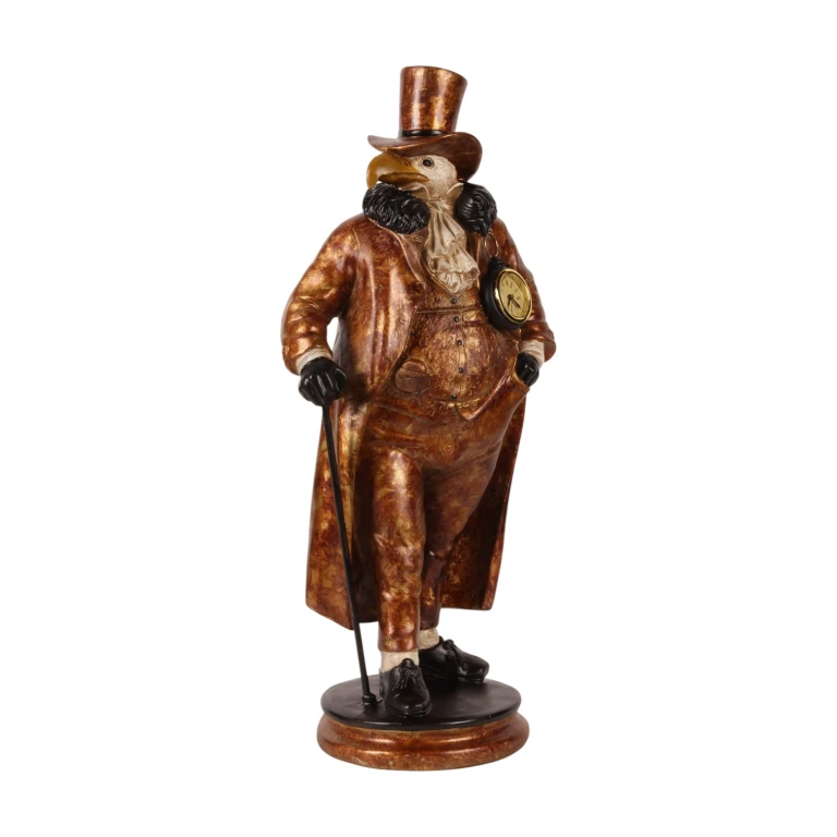 Zegar stołowy Orzeł – złoty – 58 cm
