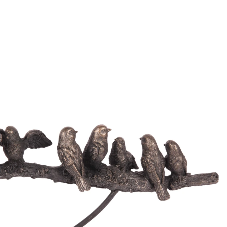 Rzeźba zwierzęca ptaki - złoto - 30 cm