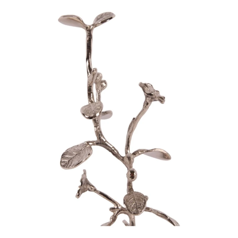 Stojak na biżuterię - srebrny - 25 cm