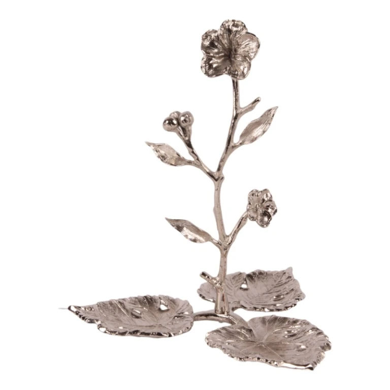 Stojak na biżuterię – srebrny – 20 cm
