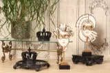 Decoratiesokkel 21 cm - zwart - kunsthars