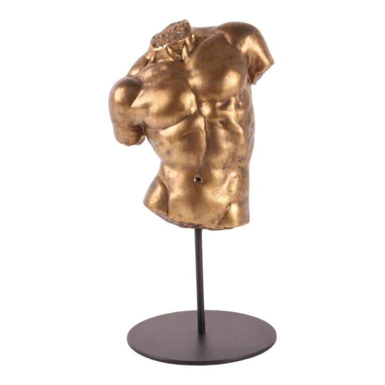 Busta mężczyzny – złota – 26 cm