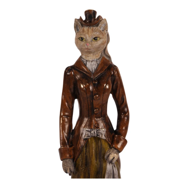 Figurka kota brązowa - 29 cm - 1 sztuka