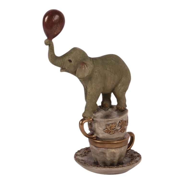 Figurka słonia – brązowa – 20 cm