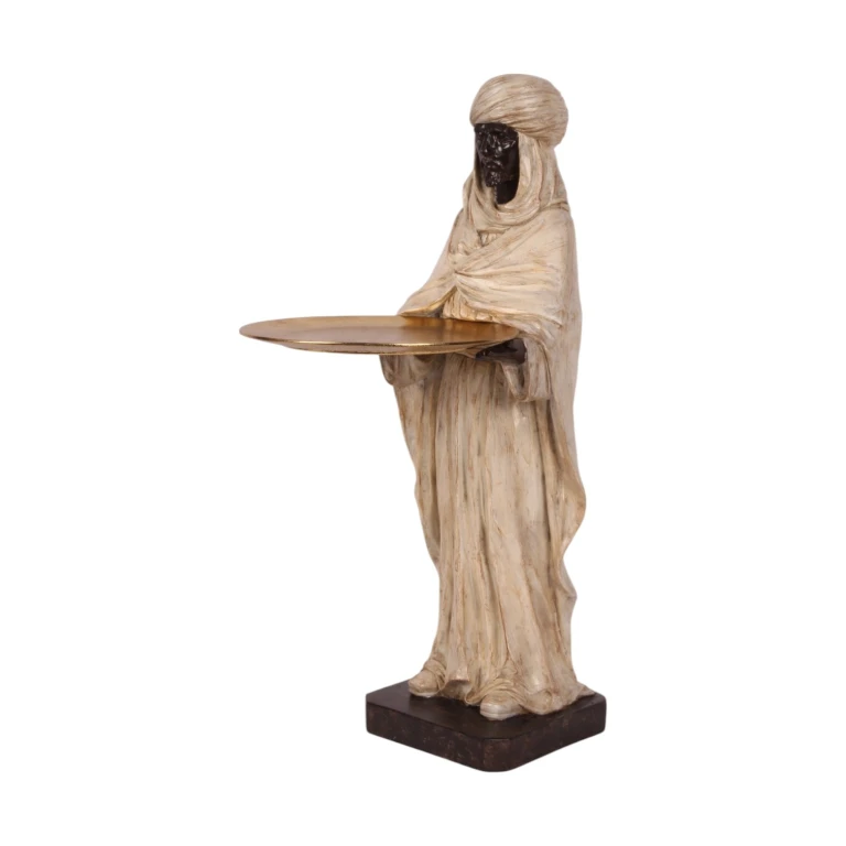 Moorzyjska figura - kość słoniowa - 51 cm - żywica sztuczna