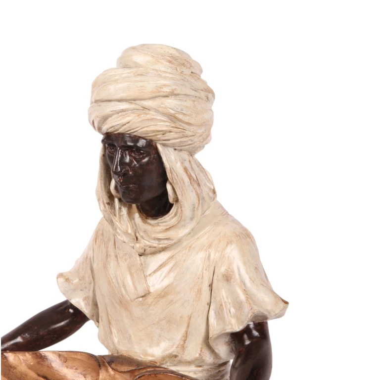 Figurka mauretańska – kość słoniowa – 36,5 cm – żywica artystyczna