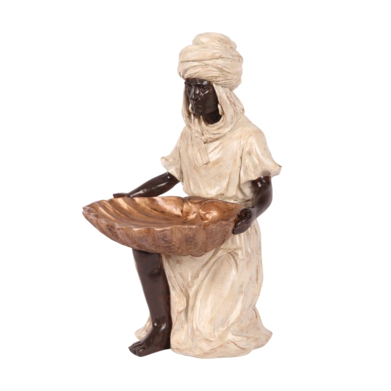 Figurka mauretańska – kość słoniowa – 36,5 cm – żywica artystyczna