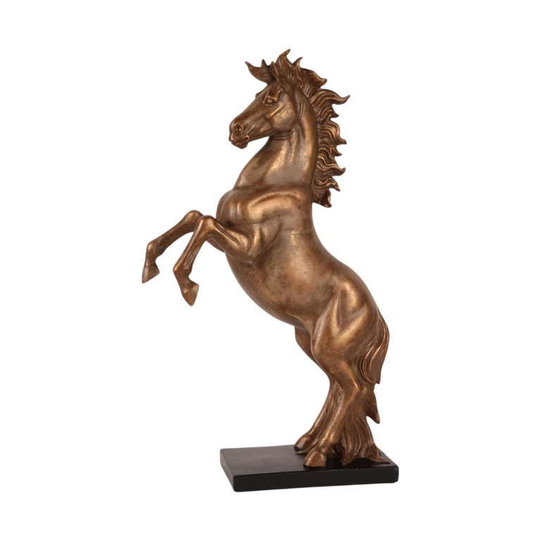 Posąg konia w kolorze brązu – 43,5 cm