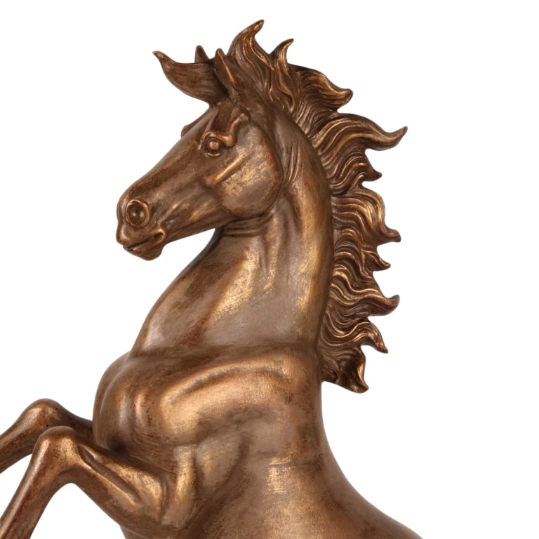 Posąg konia w kolorze brązu – 43,5 cm