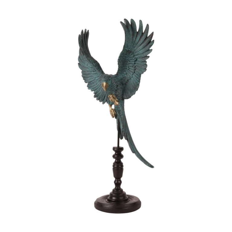Papuga na patyku - niebieska - 52,5 cm