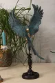 Papegaai op stok - blauw - 52,5 cm