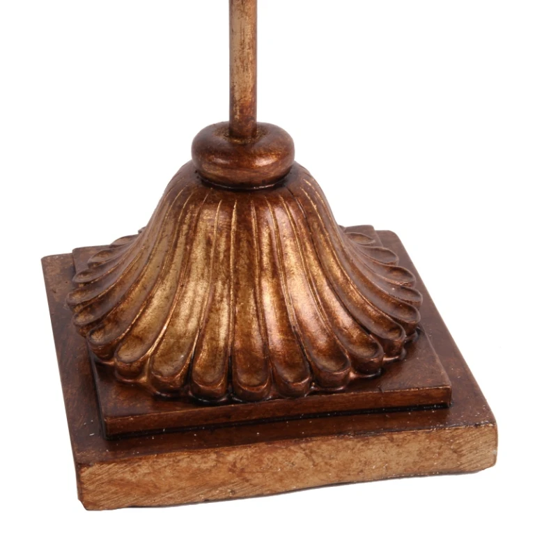 Fleur-de-lis na stopce – złoto – 38 cm – żywica artystyczna