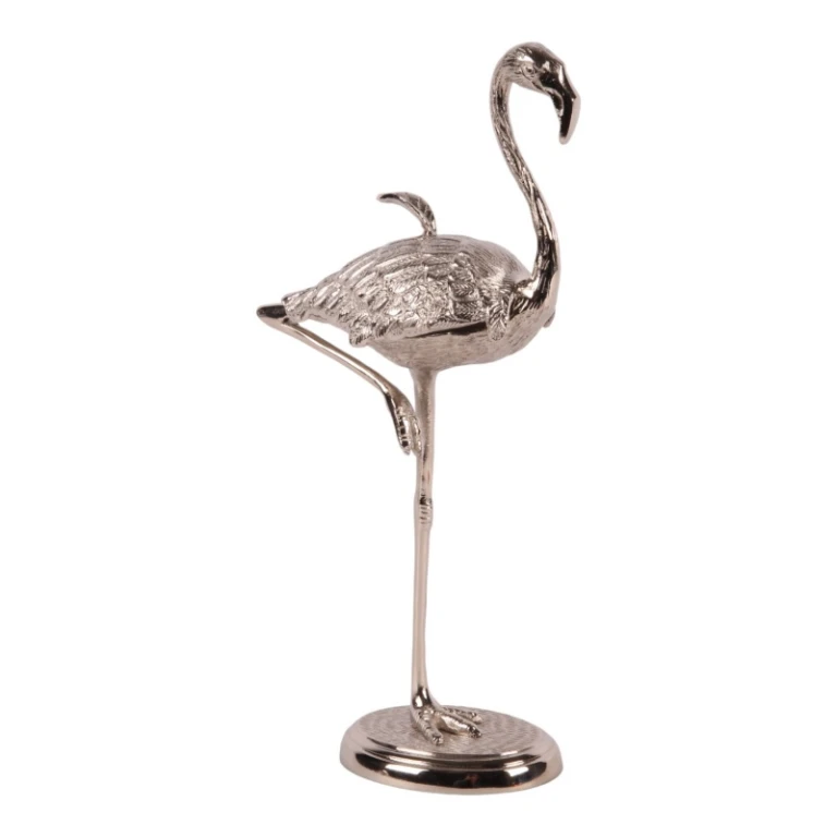 Pudełko do przechowywania Flamingo - 29 cm - srebrny - mosiądz