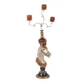 Kandelabr Koń - 55 cm - multi - żywica sztuczna