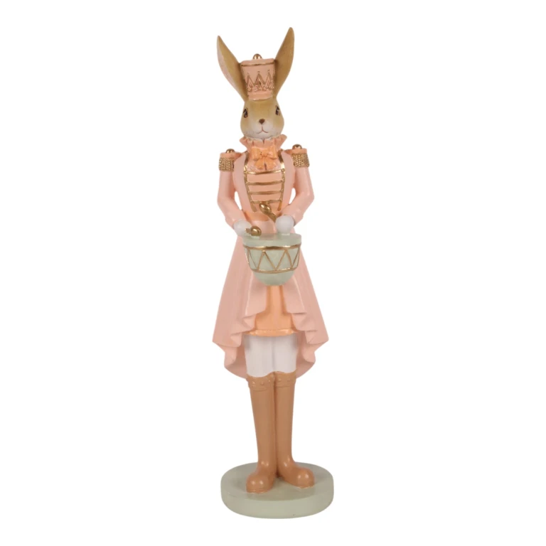 Figurka króliczka - różowa - 31 cm