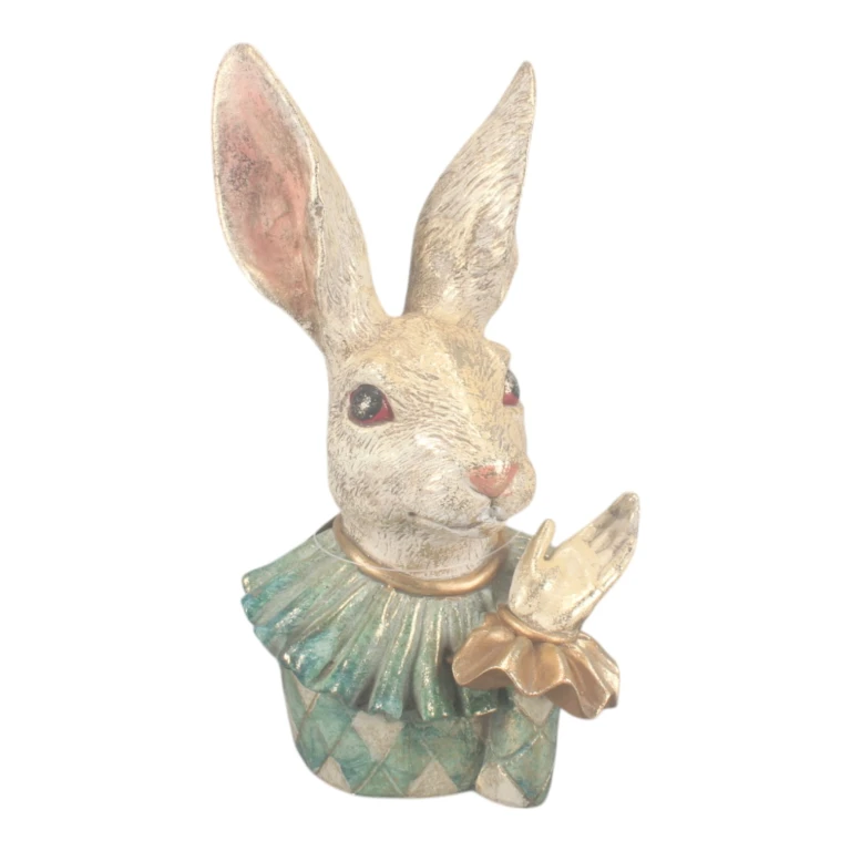 Popiersie królika - mieszane kolory - 24 cm