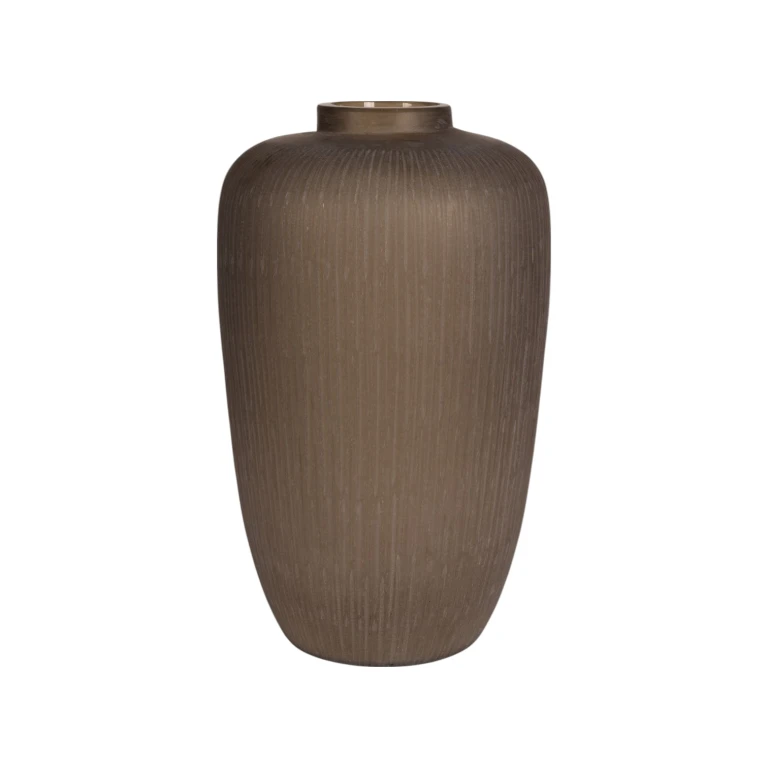 Wazon Savanna - 49 cm - brązowy - szkło
