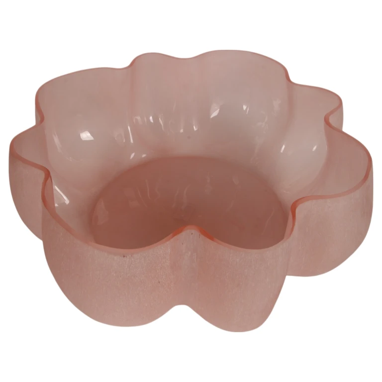 Sierschaal Lotus - różowy - szkło - 40 cm - 1 sztuka