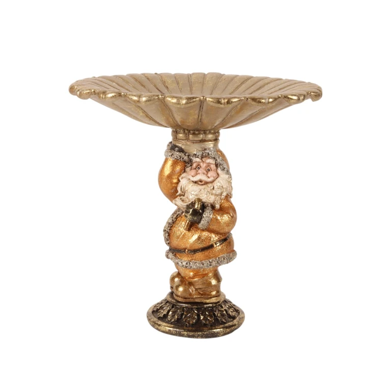 Sierschaal Święty Mikołaj - złoto - żywica sztuczna - 24 cm - 1 sztuka