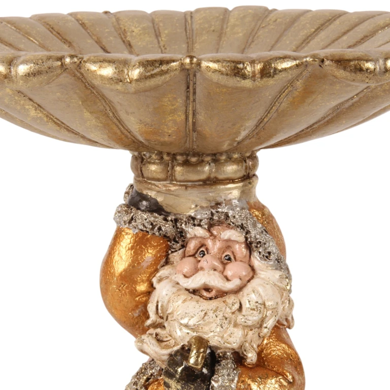 Sierschaal Święty Mikołaj - złoto - żywica sztuczna - 24 cm - 1 sztuka