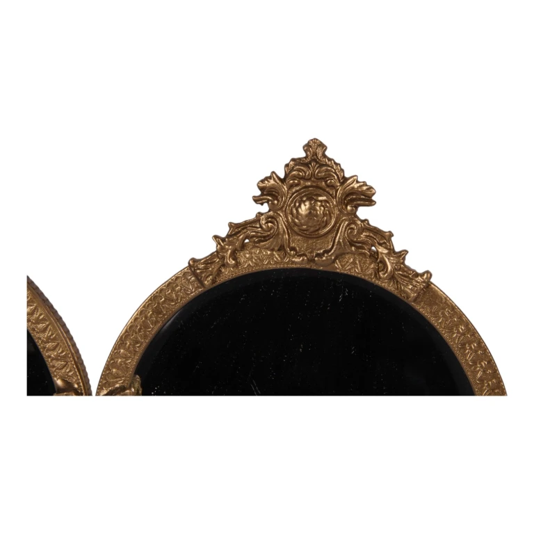 Okrągłe lustro - w kolorze miedzi - 27,5 cm - 1 sztuka