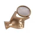 Lupa z rękojeścią - złota - 8,5 cm - 1 sztuka