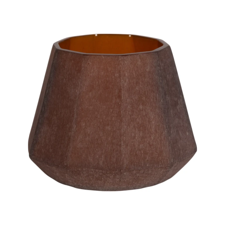 Wazon Diamond - 23 cm - bursztynowy - szkło