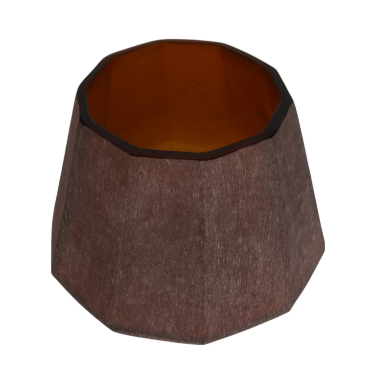 Wazon Diamond - 23 cm - bursztynowy - szkło