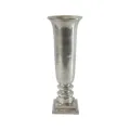 Wazon - 61 cm - srebrny - aluminium