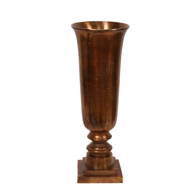 Wazon - 49 cm - antyczny brąz - aluminium