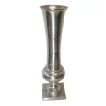 Wazon - 123 cm - srebrny - aluminium