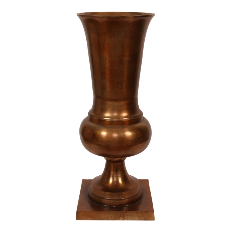 Wazon - 86 cm - antyczny brąz - aluminium