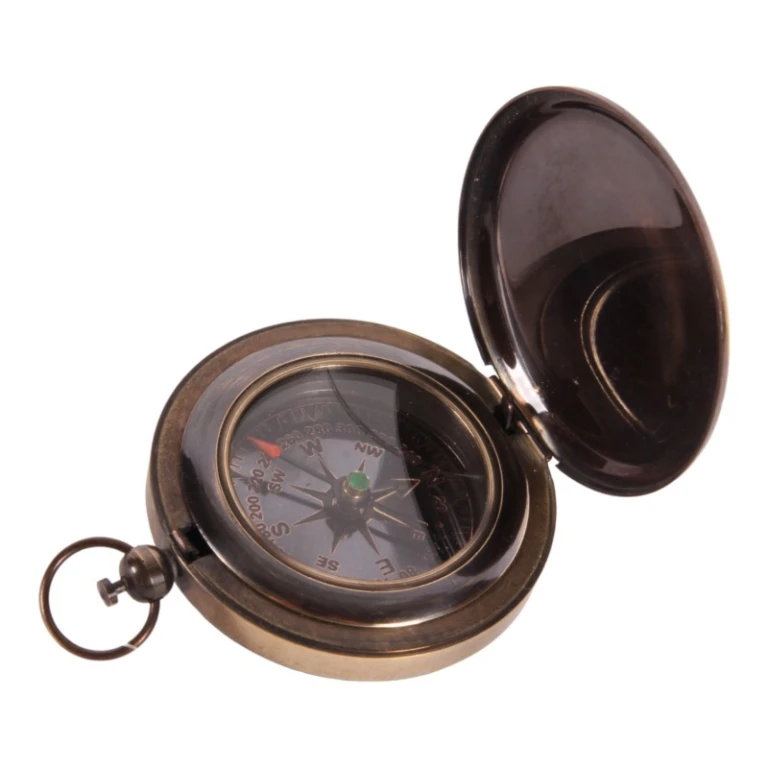Kompas morski - mosiądz - 6,5 cm - 1 sztuka