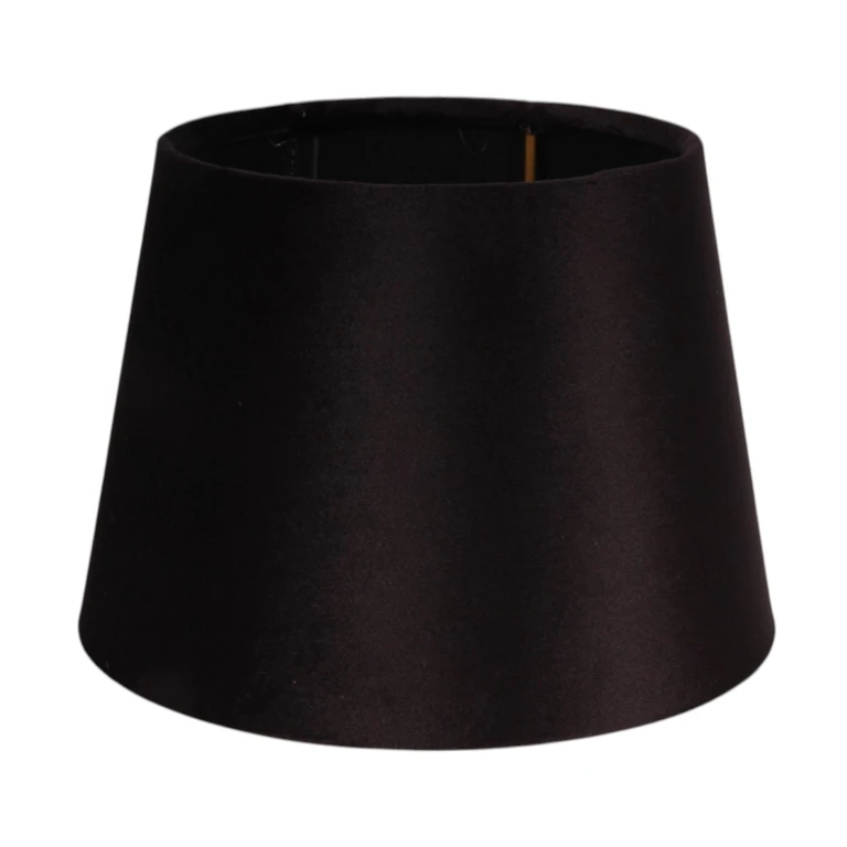 Klosz okrągły - 20 cm - czarny - tkanina