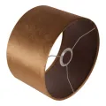 Lampenkap Cilinder - 25 cm - goud - stof