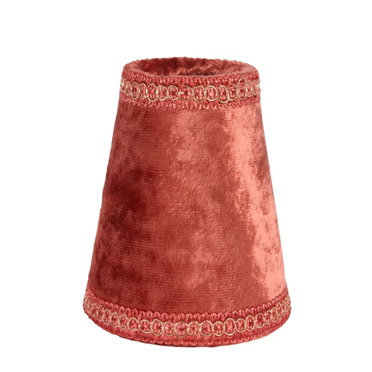 Klosz - 9 cm - czerwony - tkanina