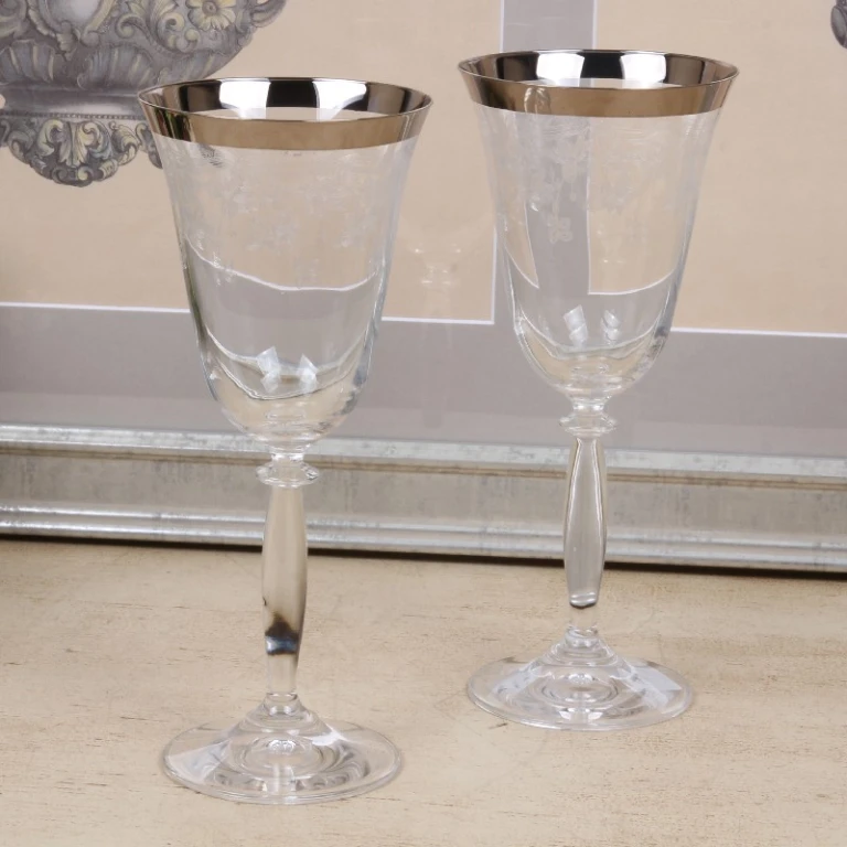 Szkło do szampana srebrne - 360 ml - 1 sztuka